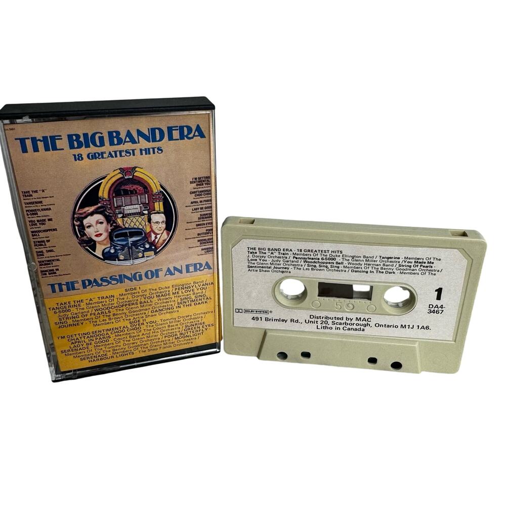 The Big Band Era 1978 Cassette Tape The Passing of an Era Vintage Greatest Hits